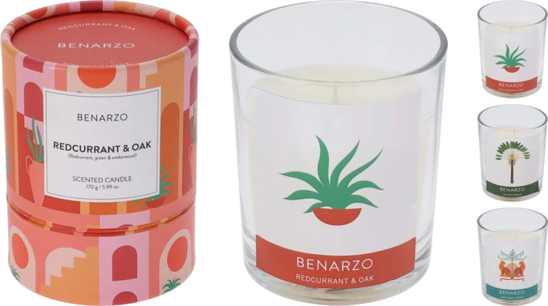 JK Home Décor - Κερί Αρωματικό σε Γυαλί 9x11cm 3Σχδ (Preview 1)