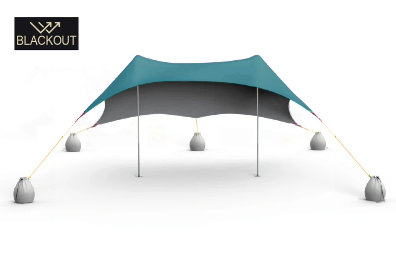 SALTY TRIBE Aeolians Blackout Beach Elastic Tent 300x250 cm, Τέντα Παραλίας με Προστασ (Preview 1)