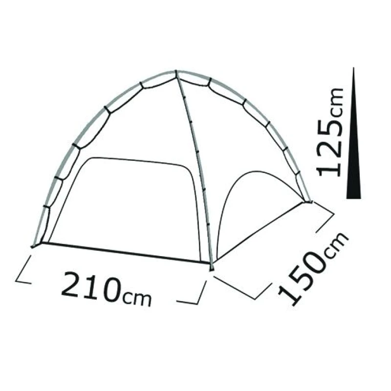 SALTY TRIBE Arawak Beach Tent, Σκηνή Παραλίας 210x150x125(ύψος) cm, Κωδ. TRI-103 /Brig (Preview 2)