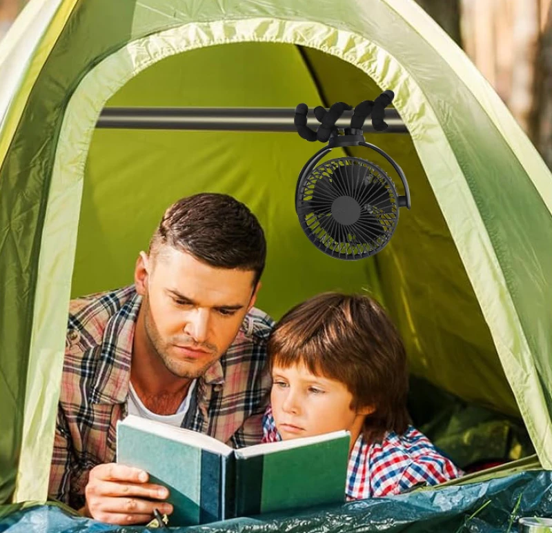 Flex Fan NEW CAMP, Ανεμιστηράκι επαναφορτιζόμενο USB, NEW-176 (Preview 7)
