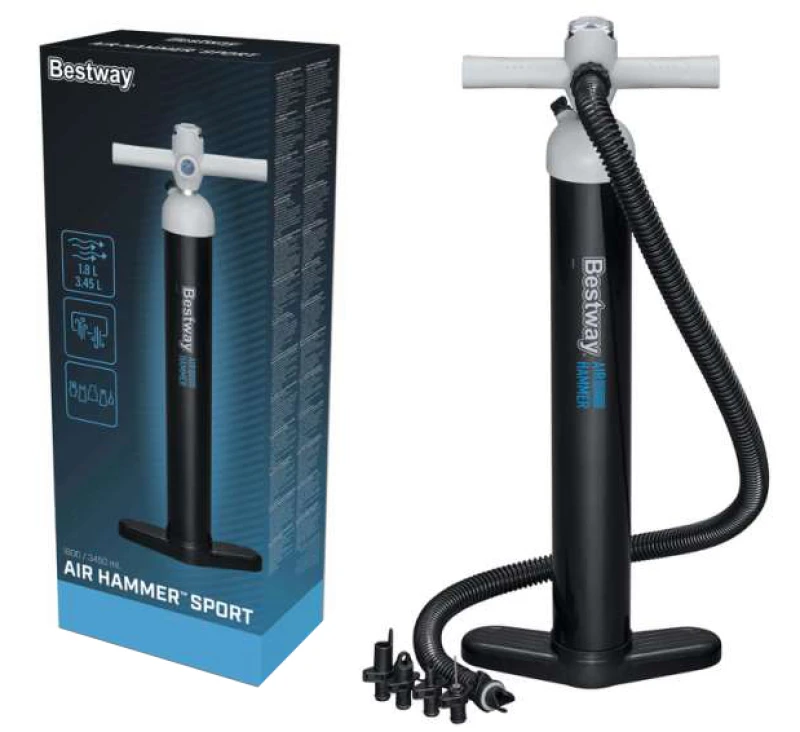 BESTWAY High Pressure Hand Pump, Τρόμπα με Μανόμετρο, 62227 (Preview 1)