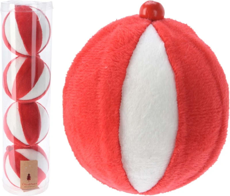 JK Home Décor - Μπάλα Ζαχαρωτό 8cm S/4 (Preview 1)