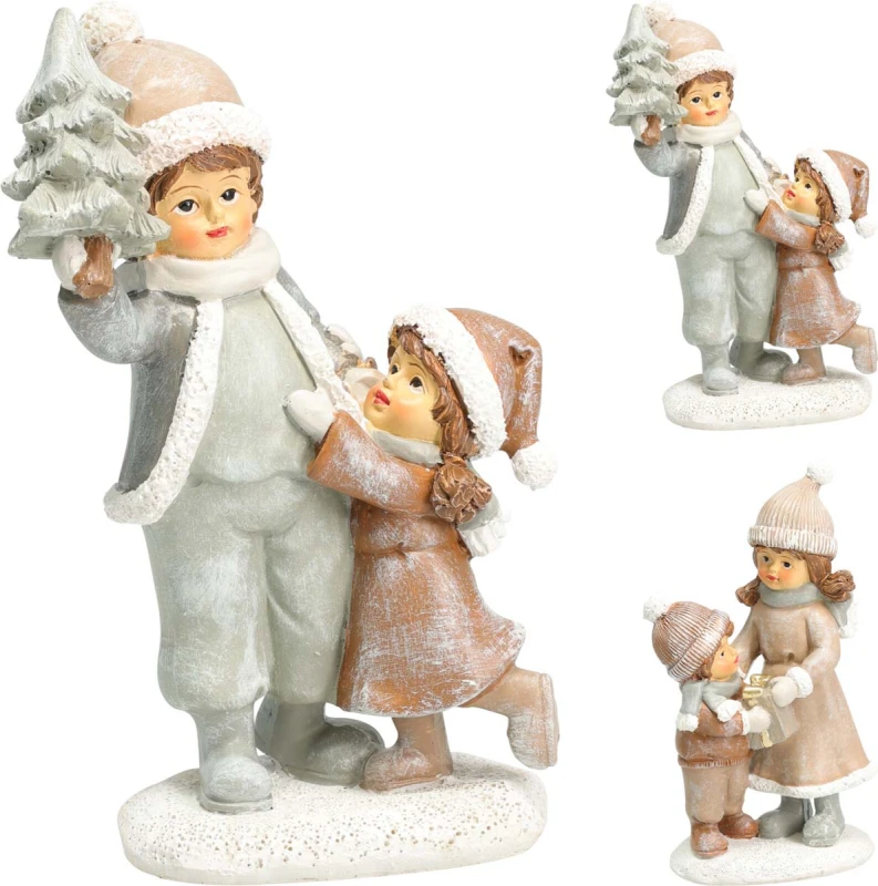 JK Home Décor - Φιγούρα με Παιδάκια από Πολυρεζίν 15.5cm 2Σχδ (Preview 1)