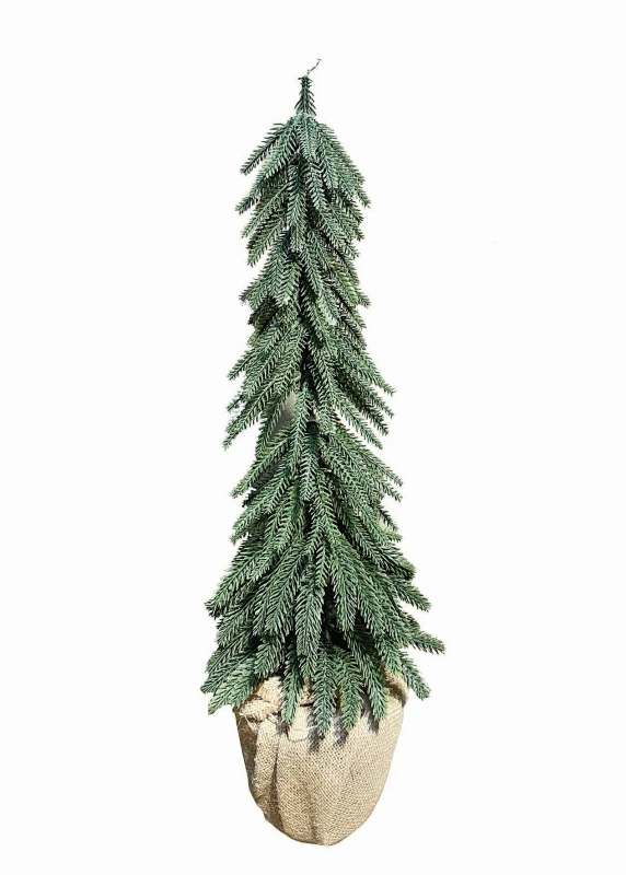 JK Home Décor - Δέντρο Πράσινο PE σε Λινάτσα 56cm (Preview 1)