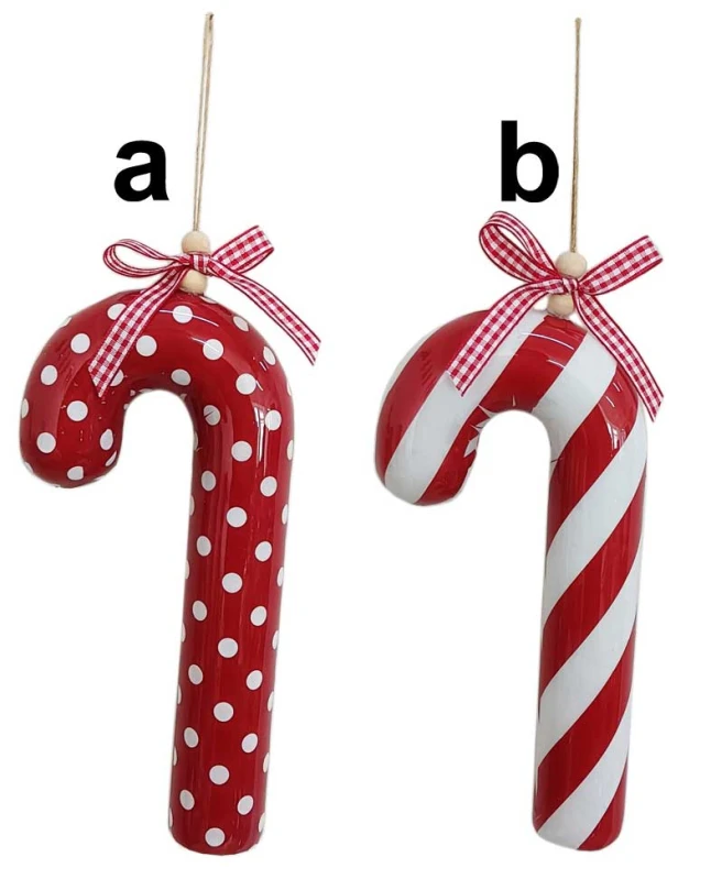 Χριστουγεννιάτικο Στολίδι Μπαστουνάκι Lollipop 19cm σε 2 σχέδια 58602 (Preview 1)