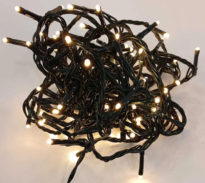 100 Led Λαμπάκια G/Warm White Επεκτεινόμενα με Πρόγραμμα 5m - IP44 - 63350 (Preview 1)