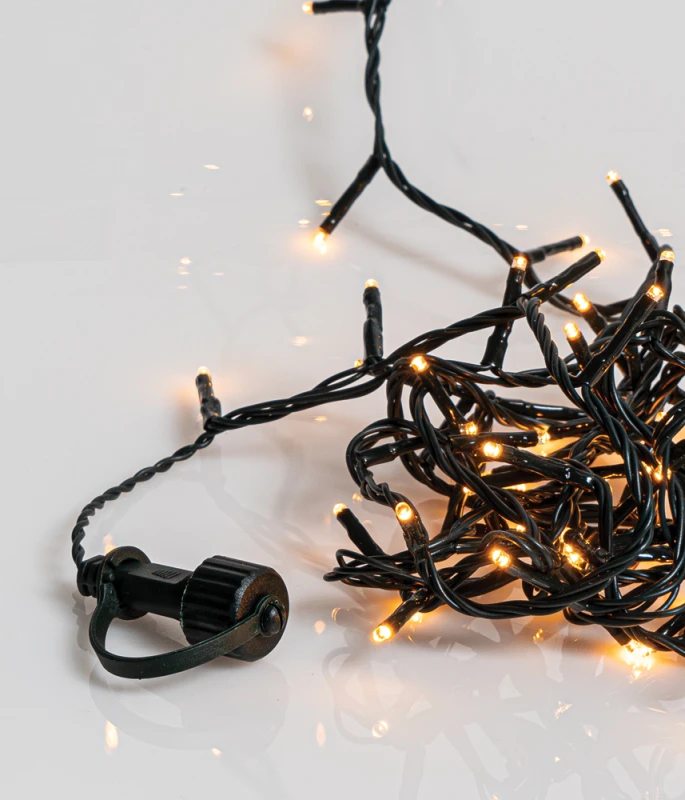 100 Led Λαμπάκια G/Extra Warm White Επεκτεινόμενα με Πρόγραμμα 5m - IP44 - 63379 (Preview 1)