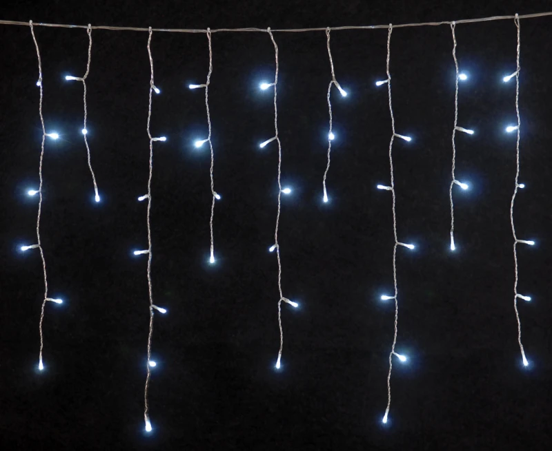 Ηλιακό Πάνελ με 144 Led - S/Clear Ασύμμετρη Κουρτίνα με Προγράμματα 3m IP44 - 63369 (Preview 1)