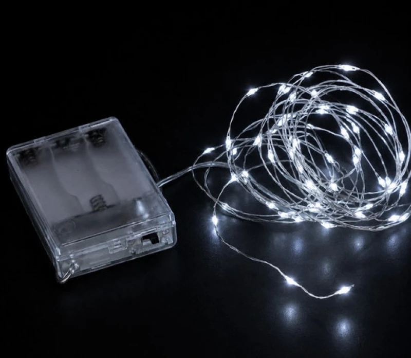 20 Micro Led S/Clear 2m Σταθερά Φωτάκια Μπαταρίας 58973 (Preview 2)