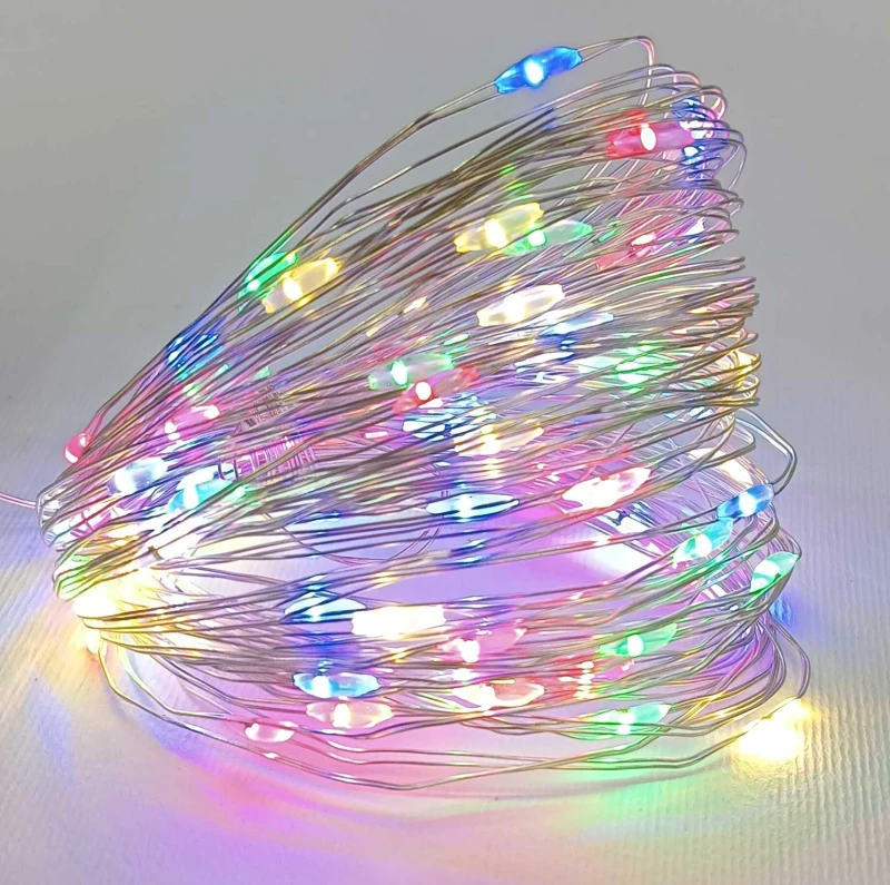 50 Micro Led S/Multi 2m Σταθερά Φωτάκια Μπαταρίας 60201 (Preview 1)